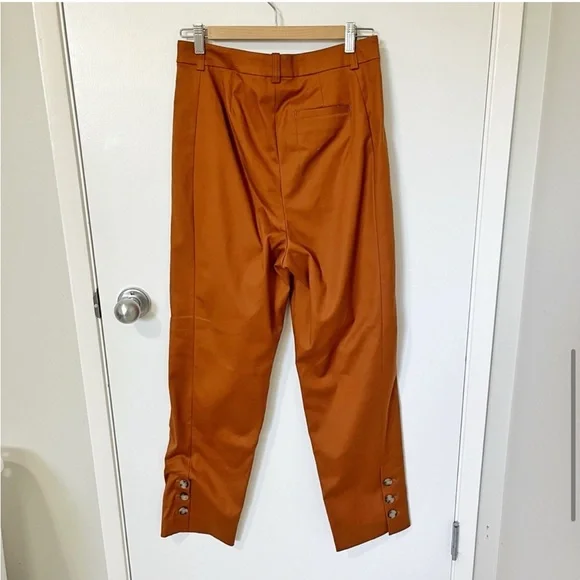 NWT Banana Republic x Harbison High Waist Pleated Safari Suit Pant Brown size 2 - Picture 8 of 16